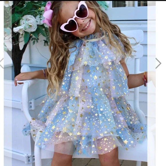 Pastel stars dress - Picture 1 of 3